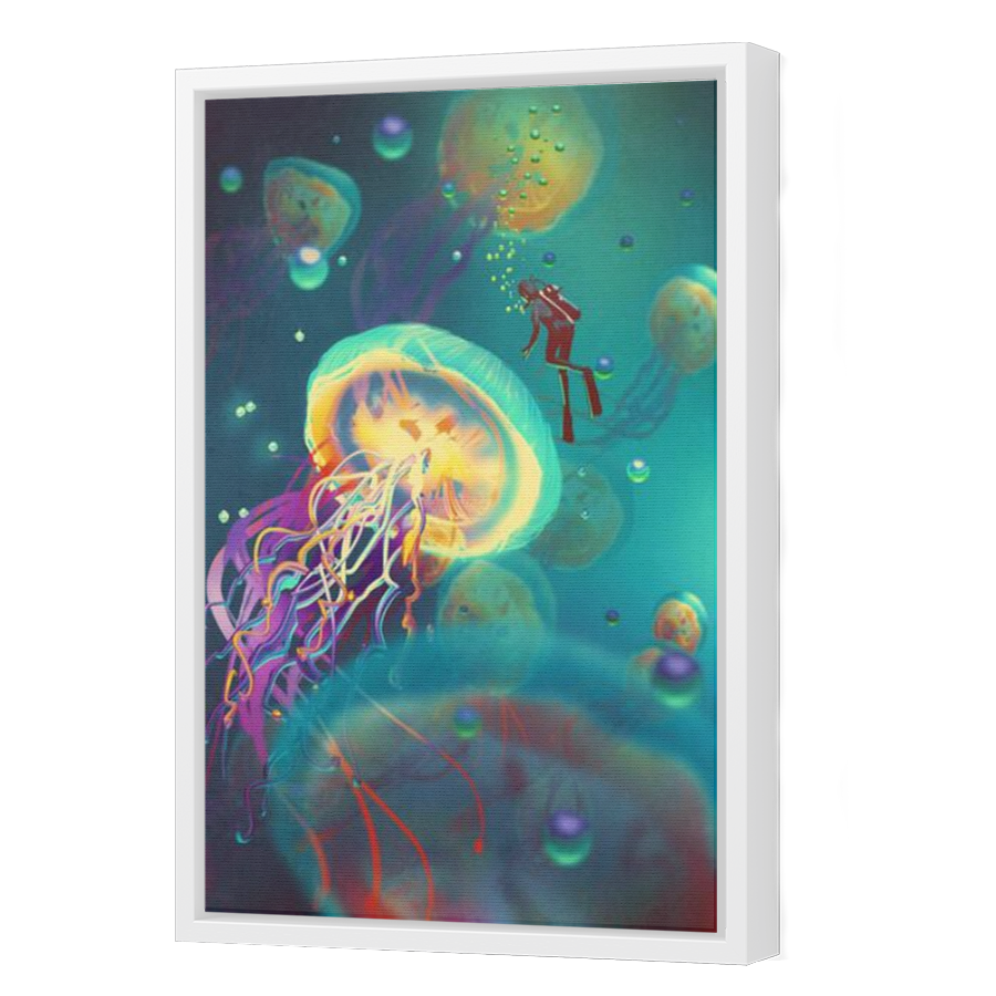 Thumbnail for Canvas - White Floating Frame