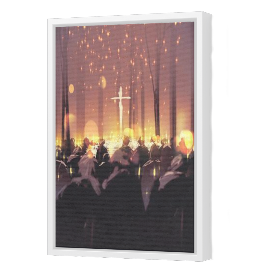 Thumbnail for Canvas - White Floating Frame
