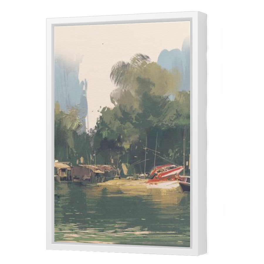 Thumbnail for Canvas - White Floating Frame