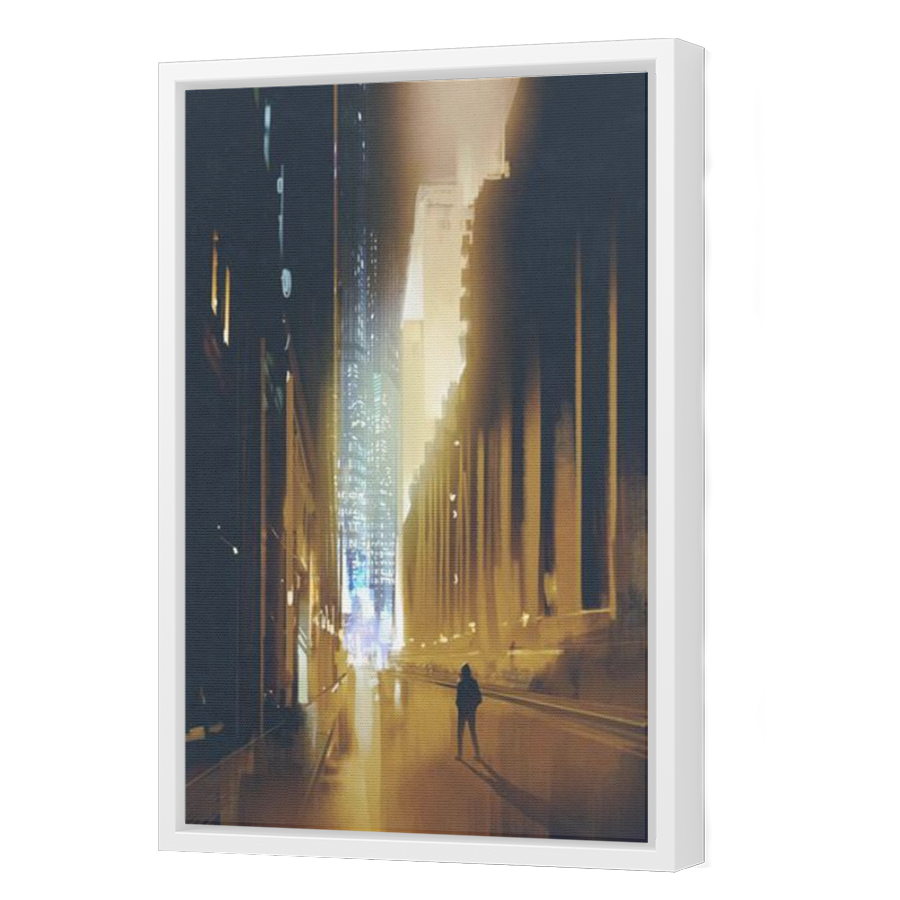 Thumbnail for Canvas - White Floating Frame