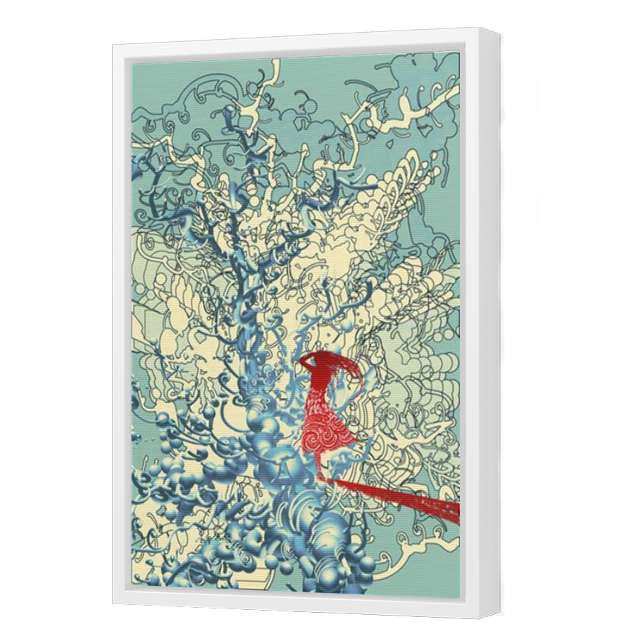 Thumbnail for Canvas - White Floating Frame