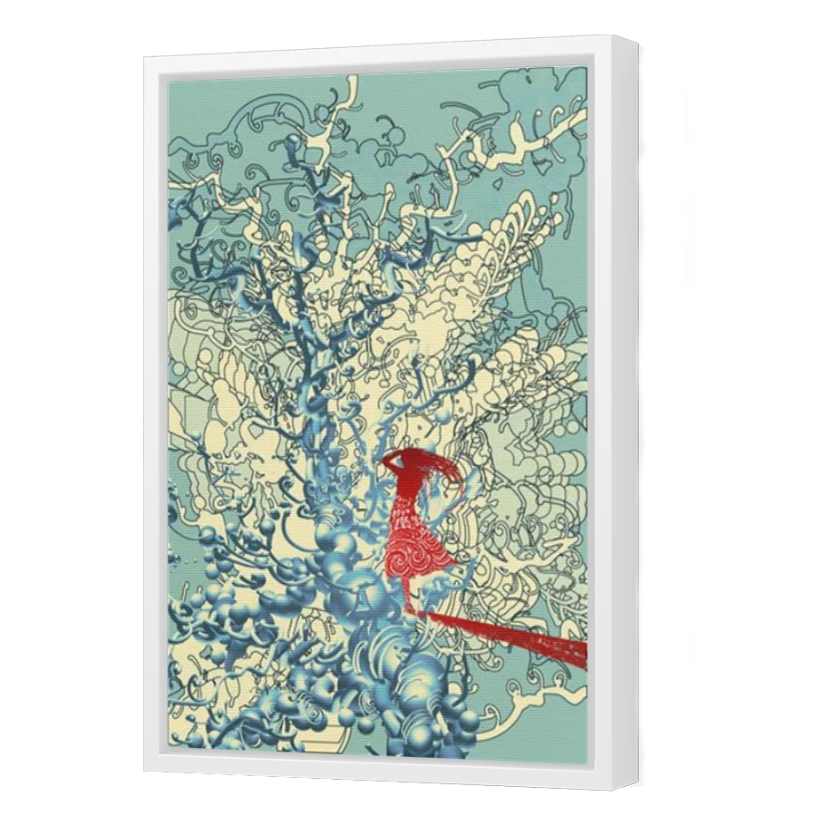 Thumbnail for Canvas - White Floating Frame