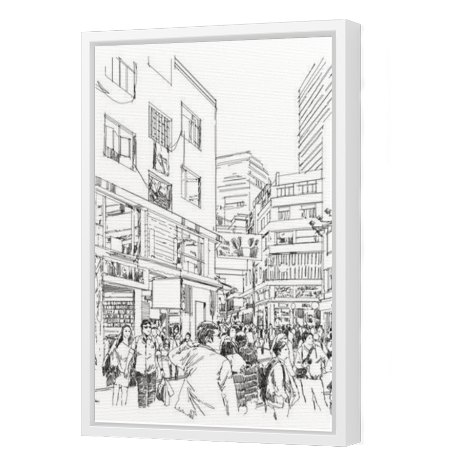 Thumbnail for Canvas - White Floating Frame