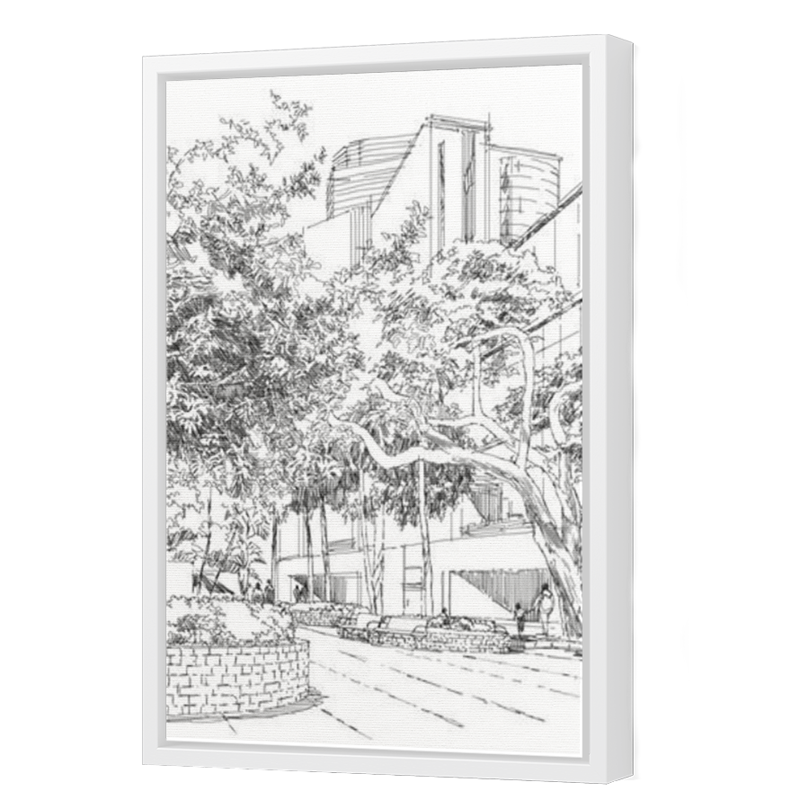 Thumbnail for Canvas - White Floating Frame