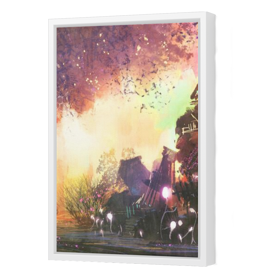 Thumbnail for Canvas - White Floating Frame