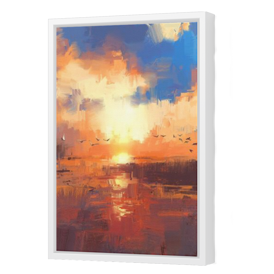 Thumbnail for Canvas - White Floating Frame