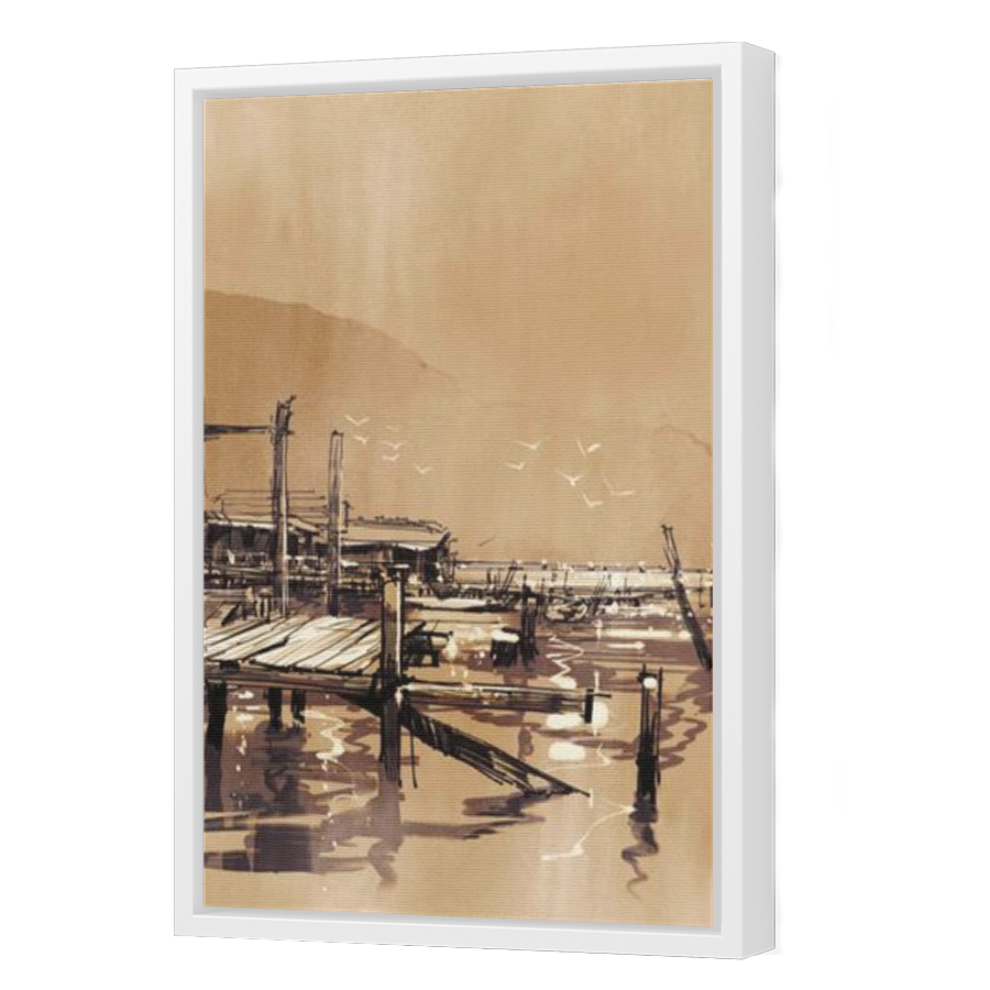 Thumbnail for Canvas - White Floating Frame