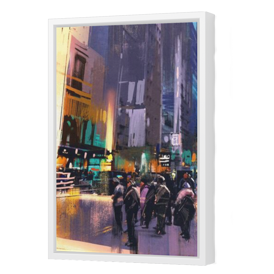 Thumbnail for Canvas - White Floating Frame
