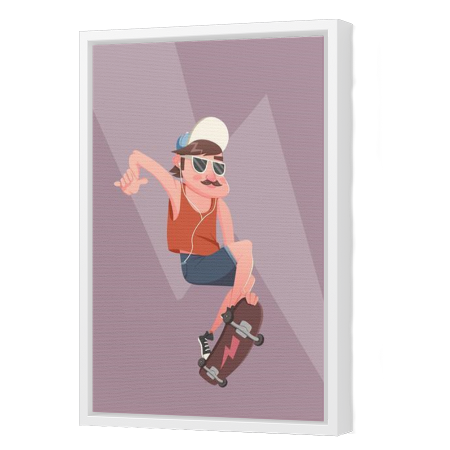 Thumbnail for Canvas - White Floating Frame