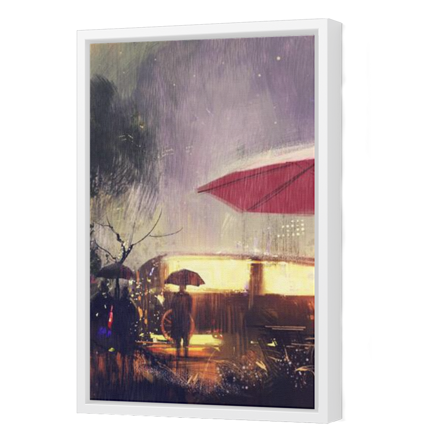 Thumbnail for Canvas - White Floating Frame