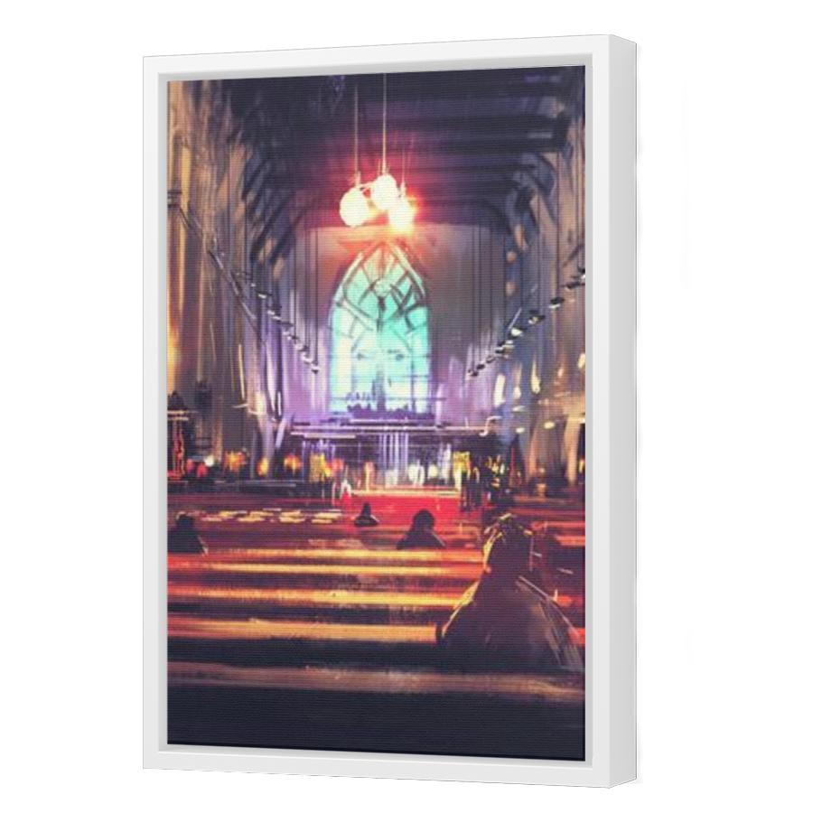 Thumbnail for Canvas - White Floating Frame