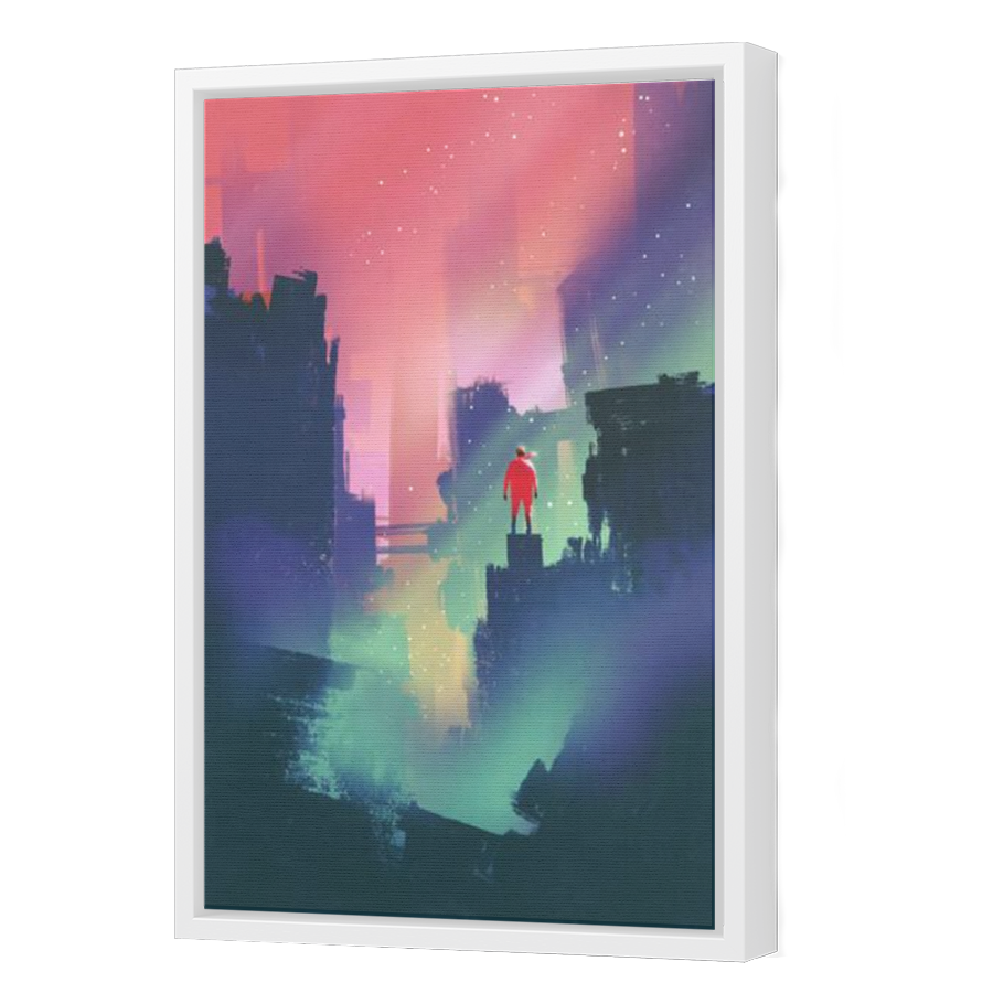 Thumbnail for Canvas - White Floating Frame