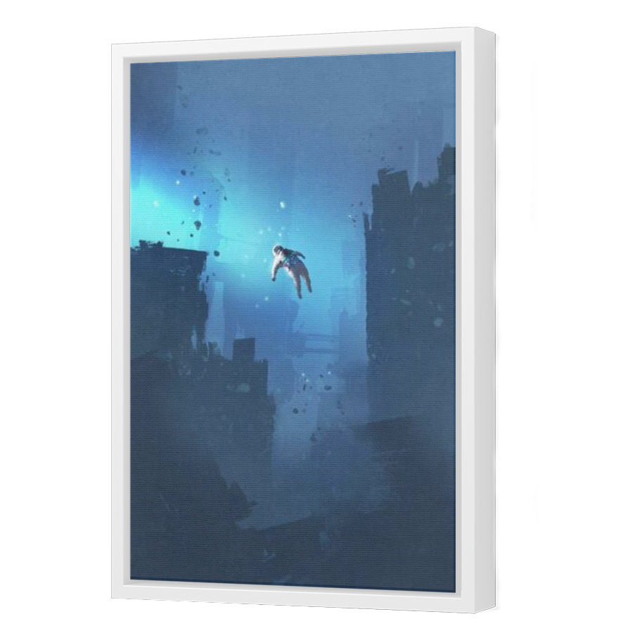 Thumbnail for Canvas - White Floating Frame