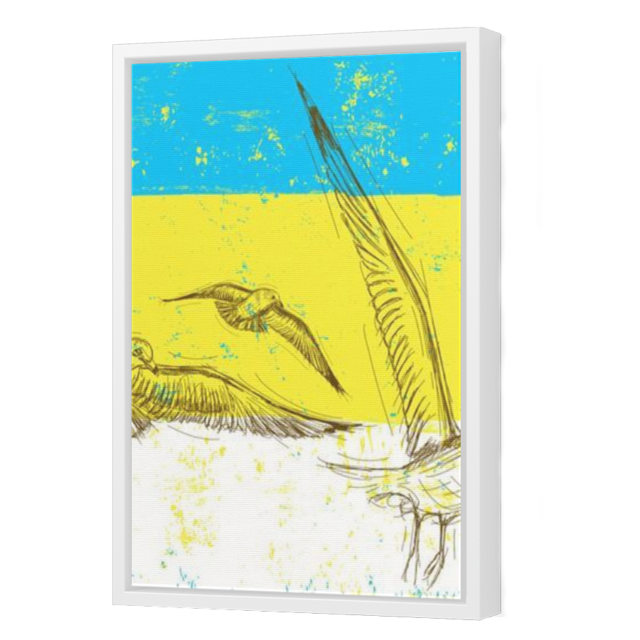 Thumbnail for Canvas - White Floating Frame