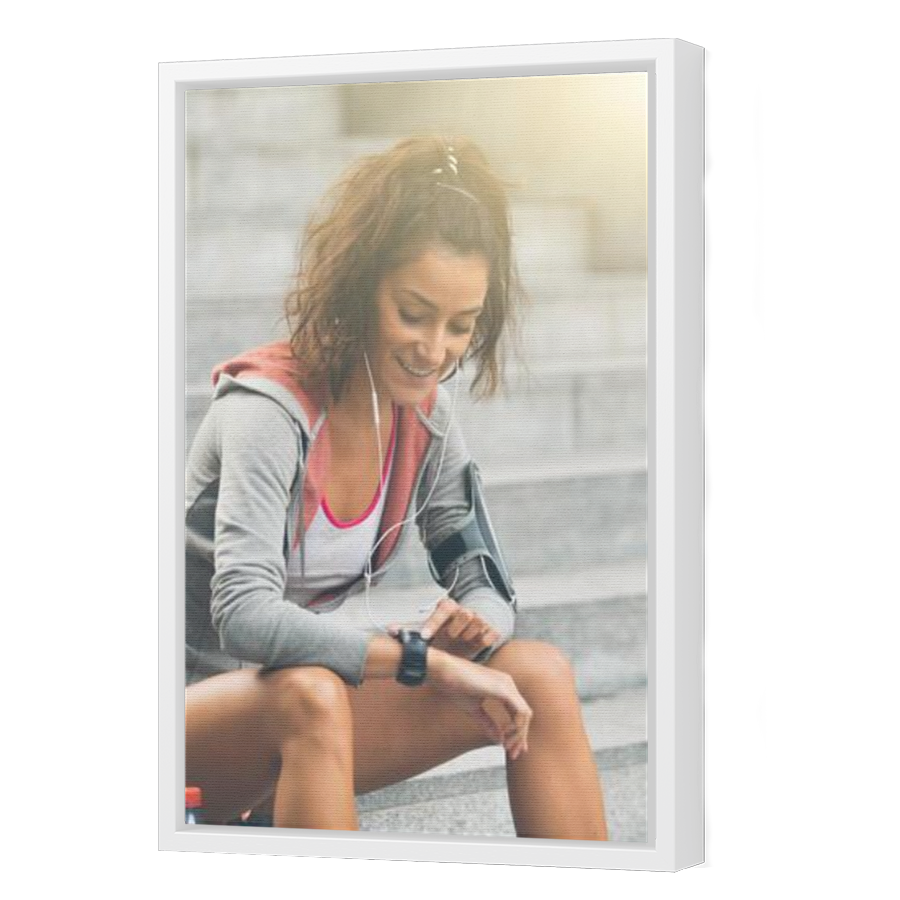 Thumbnail for Canvas - White Floating Frame