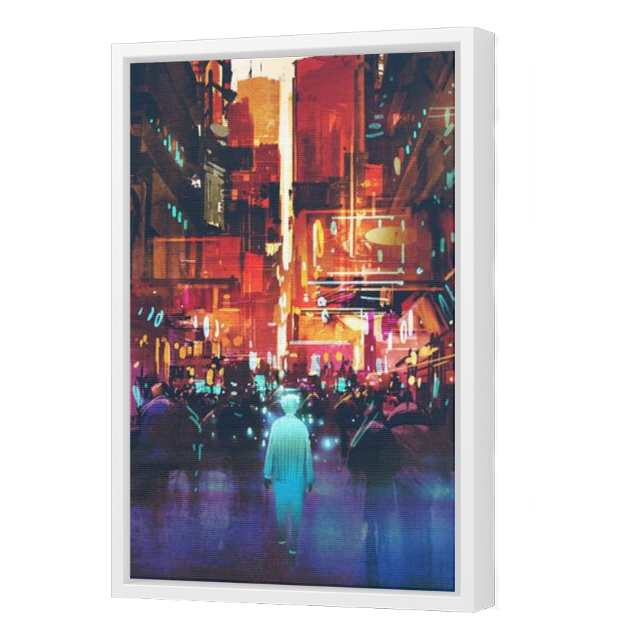 Thumbnail for Canvas - White Floating Frame