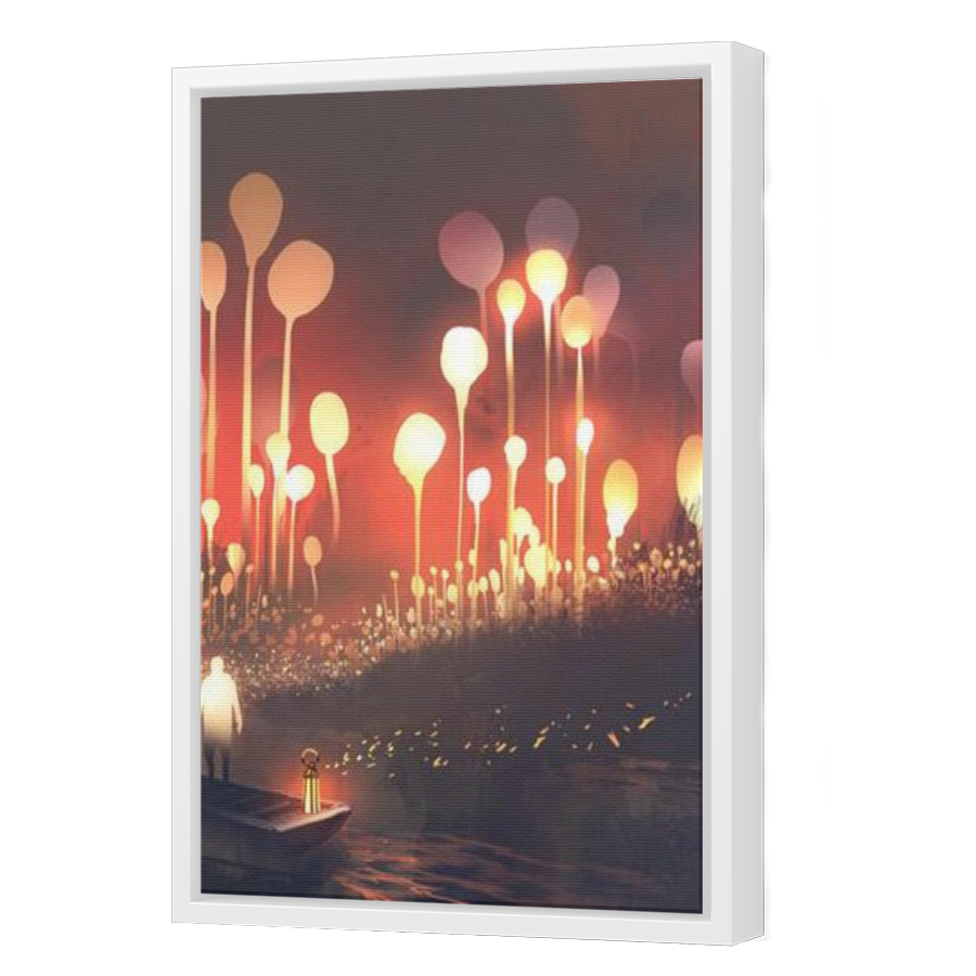 Thumbnail for Canvas - White Floating Frame