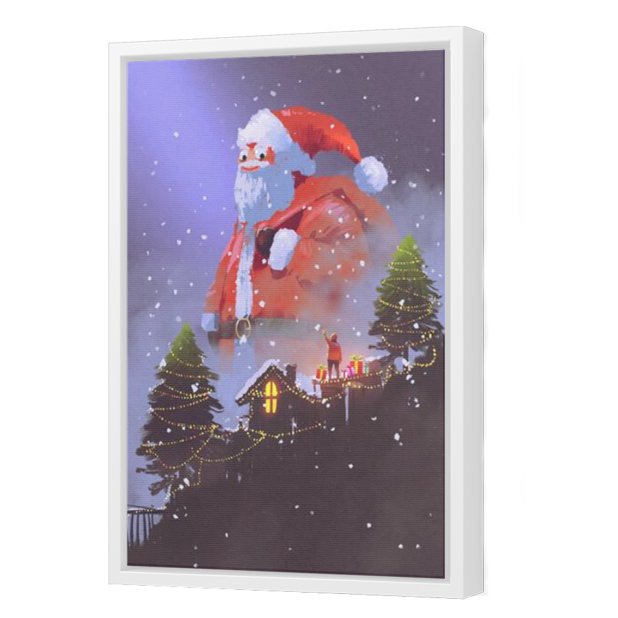 Thumbnail for Canvas - White Floating Frame