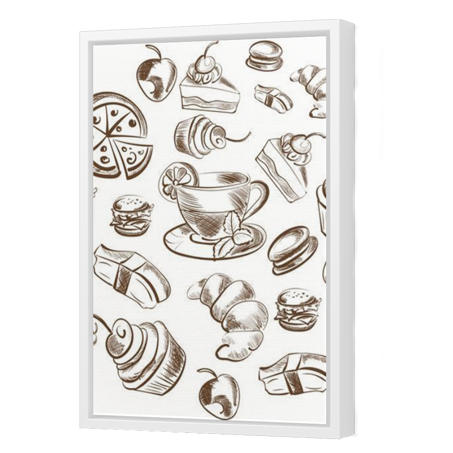 Thumbnail for Canvas - White Floating Frame