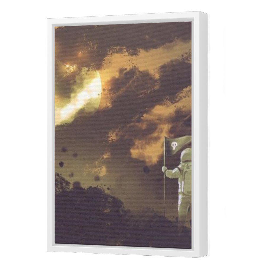 Thumbnail for Canvas - White Floating Frame
