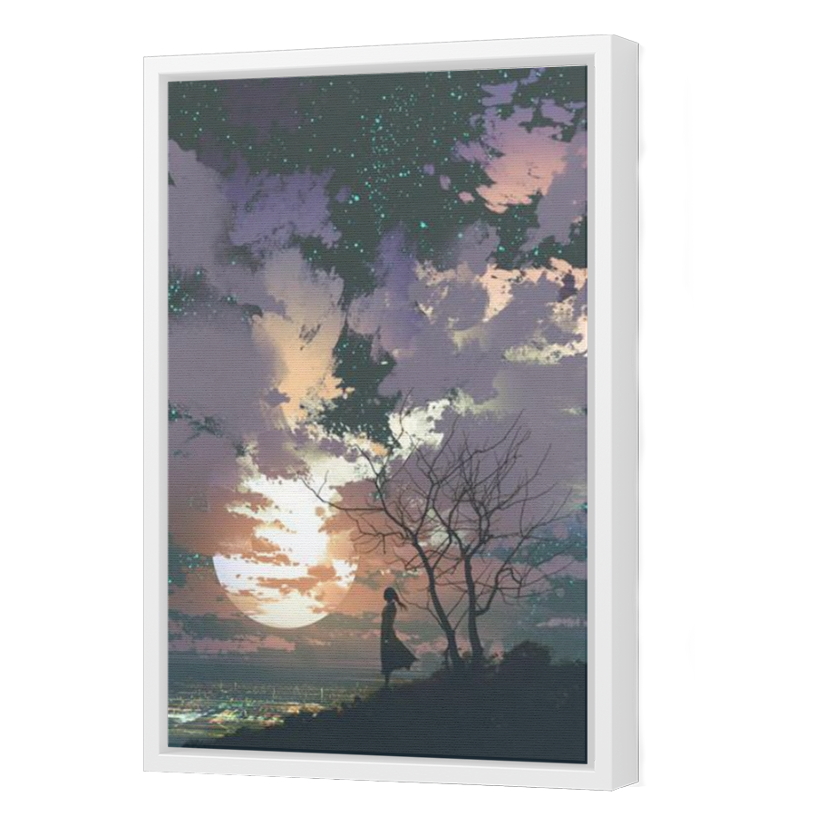 Thumbnail for Canvas - White Floating Frame