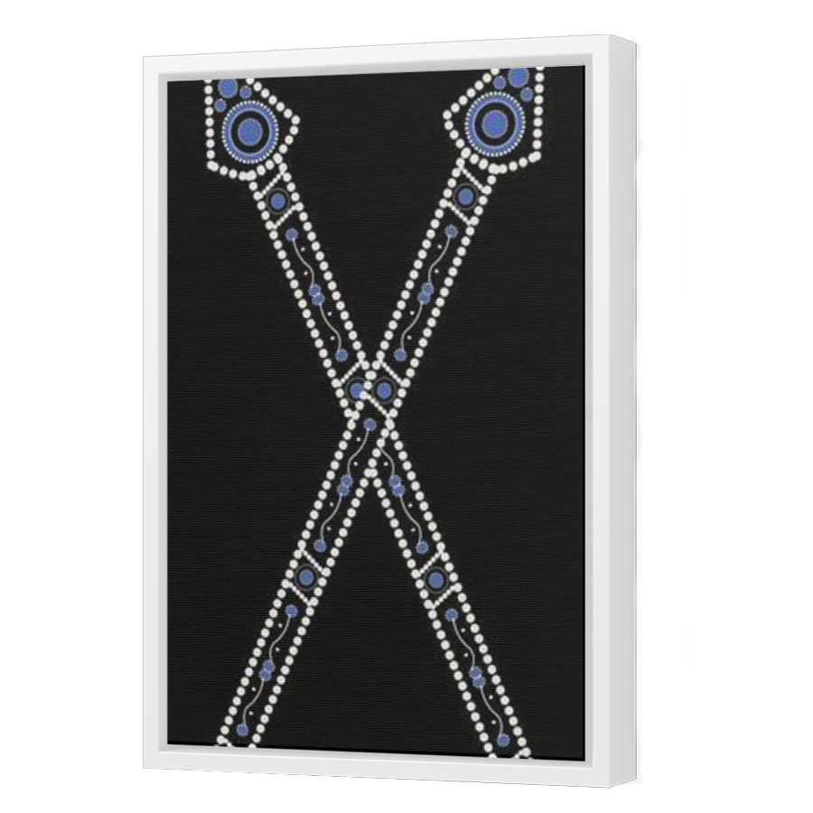 Thumbnail for Canvas - White Floating Frame