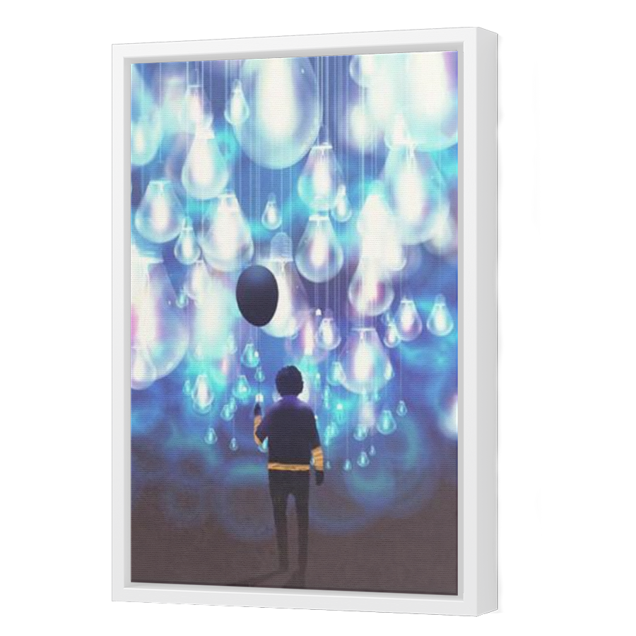 Thumbnail for Canvas - White Floating Frame