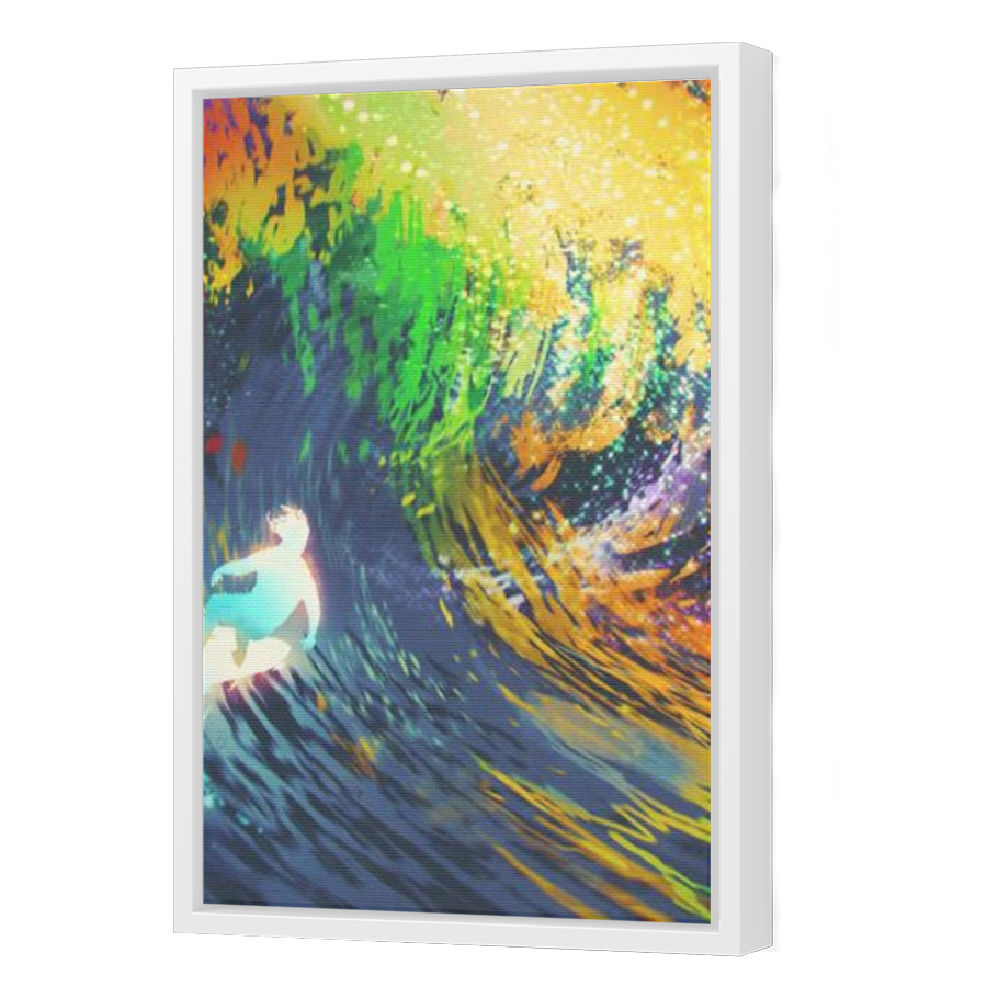 Thumbnail for Canvas - White Floating Frame