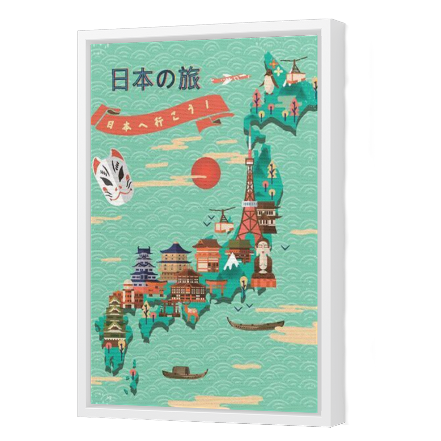 Thumbnail for Canvas - White Floating Frame