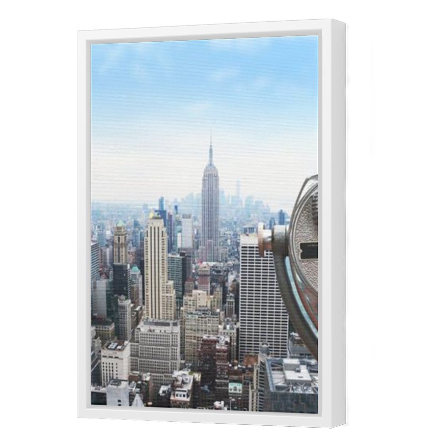 Thumbnail for Canvas - White Floating Frame