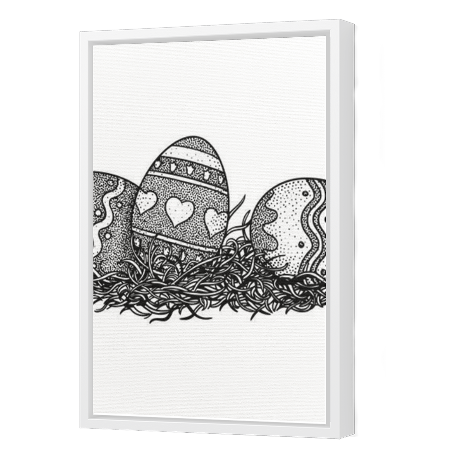 Thumbnail for Canvas - White Floating Frame