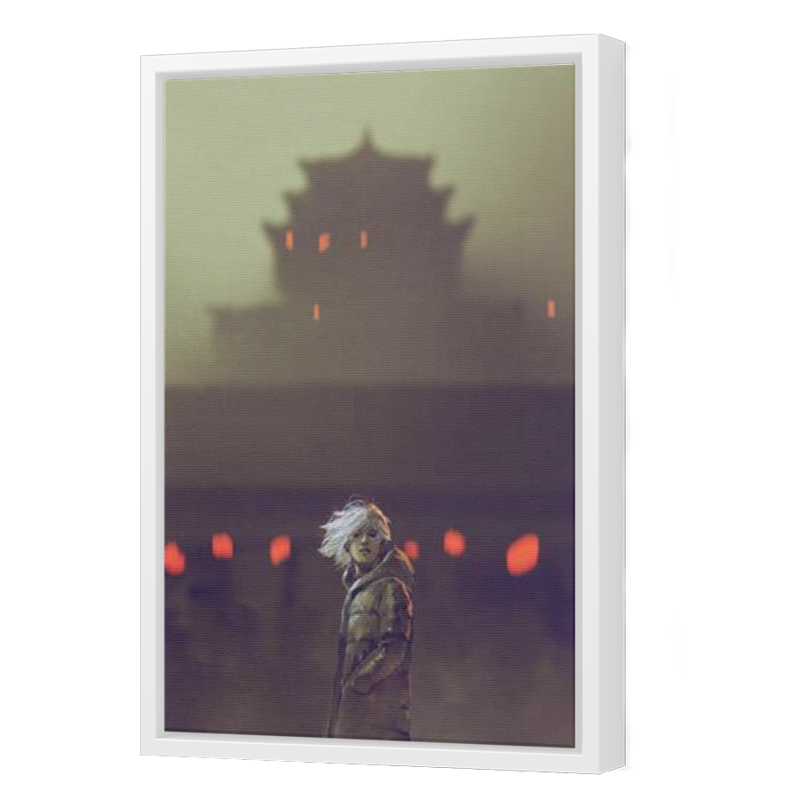 Thumbnail for Canvas - White Floating Frame