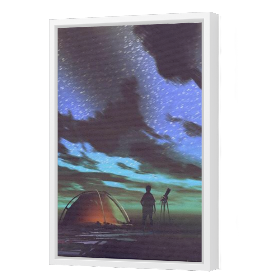 Thumbnail for Canvas - White Floating Frame