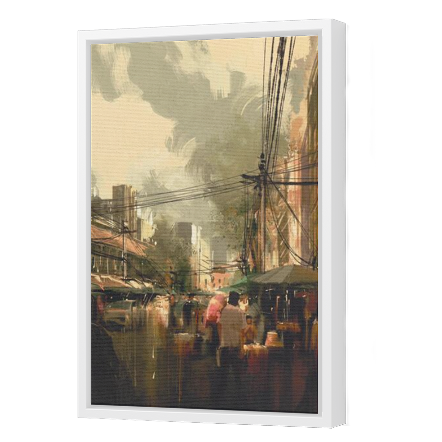 Thumbnail for Canvas - White Floating Frame