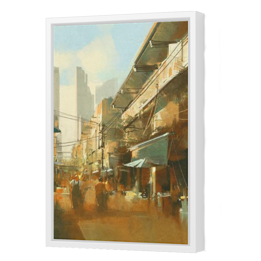 Thumbnail for Canvas - White Floating Frame