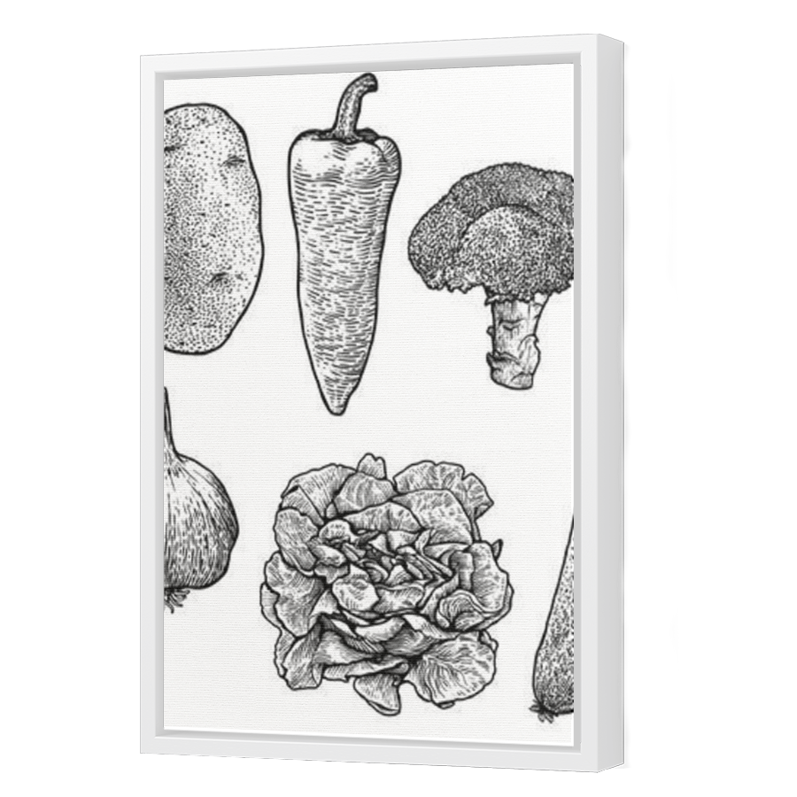Thumbnail for Canvas - White Floating Frame