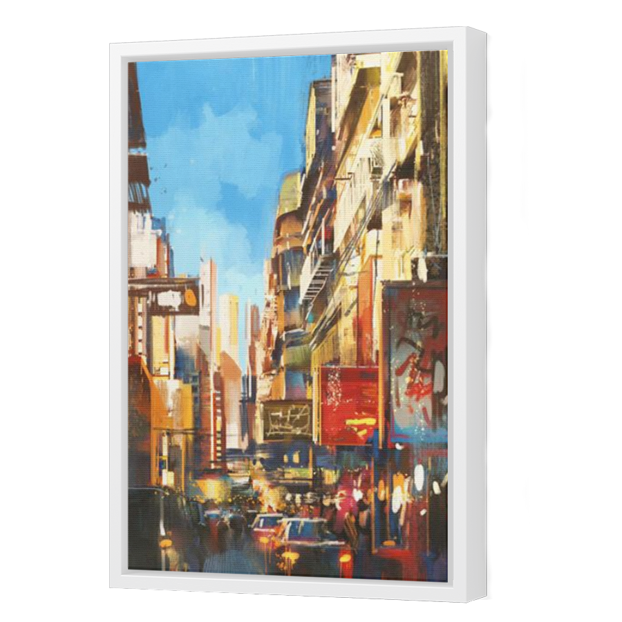 Thumbnail for Canvas - White Floating Frame