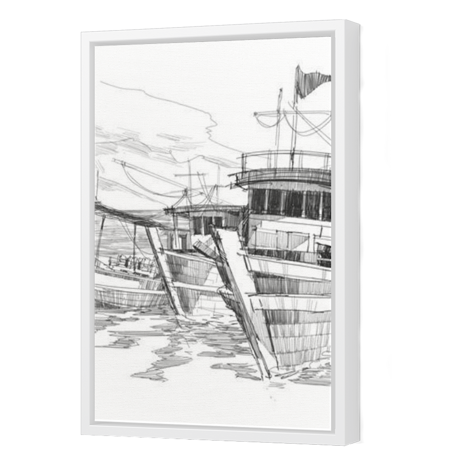 Thumbnail for Canvas - White Floating Frame