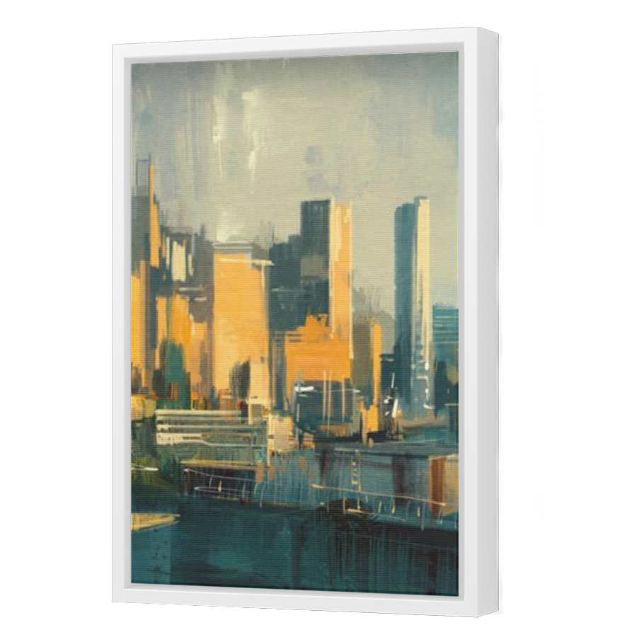 Thumbnail for Canvas - White Floating Frame