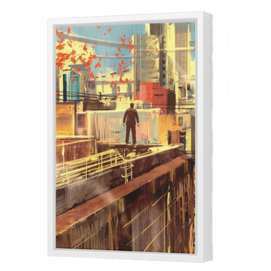 Thumbnail for Canvas - White Floating Frame