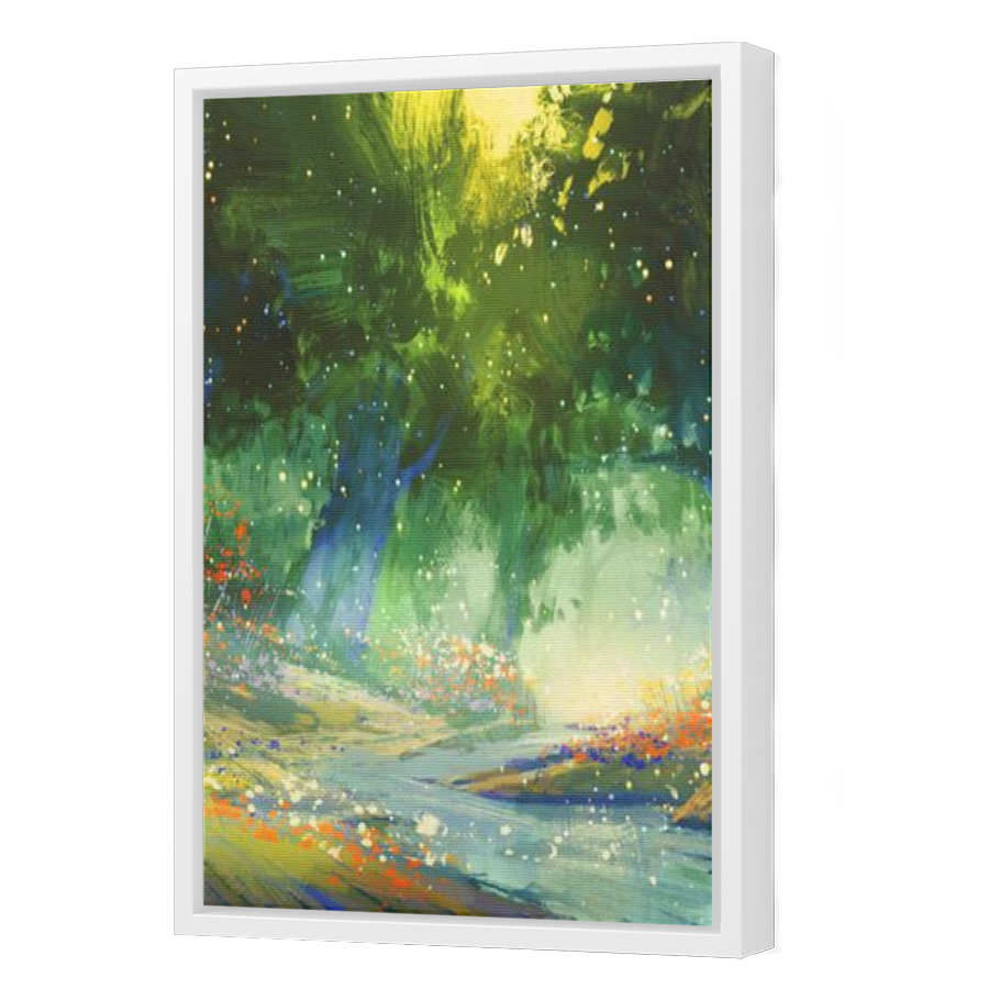 Thumbnail for Canvas - White Floating Frame
