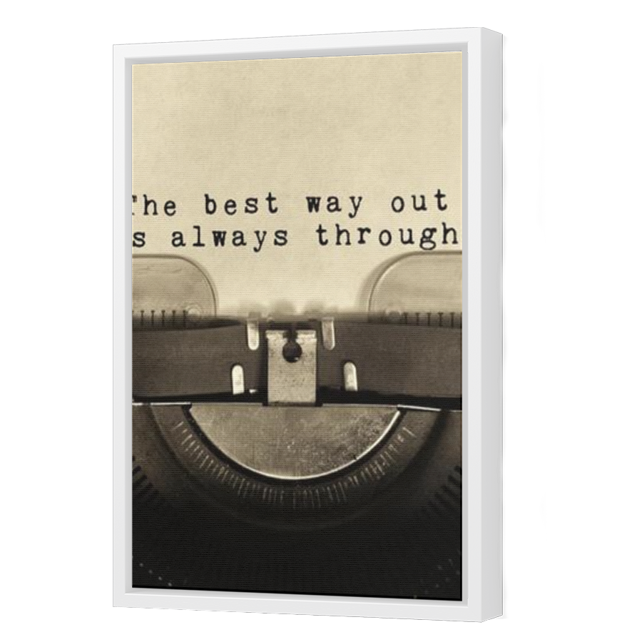 Thumbnail for Canvas - White Floating Frame