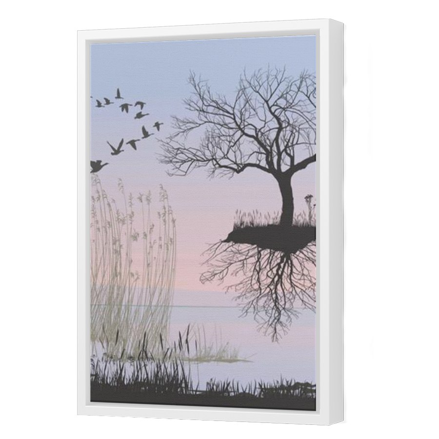 Thumbnail for Canvas - White Floating Frame