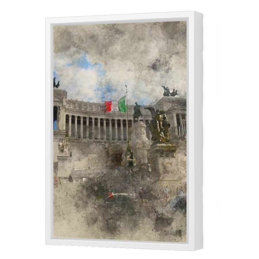 Thumbnail for Canvas - White Floating Frame