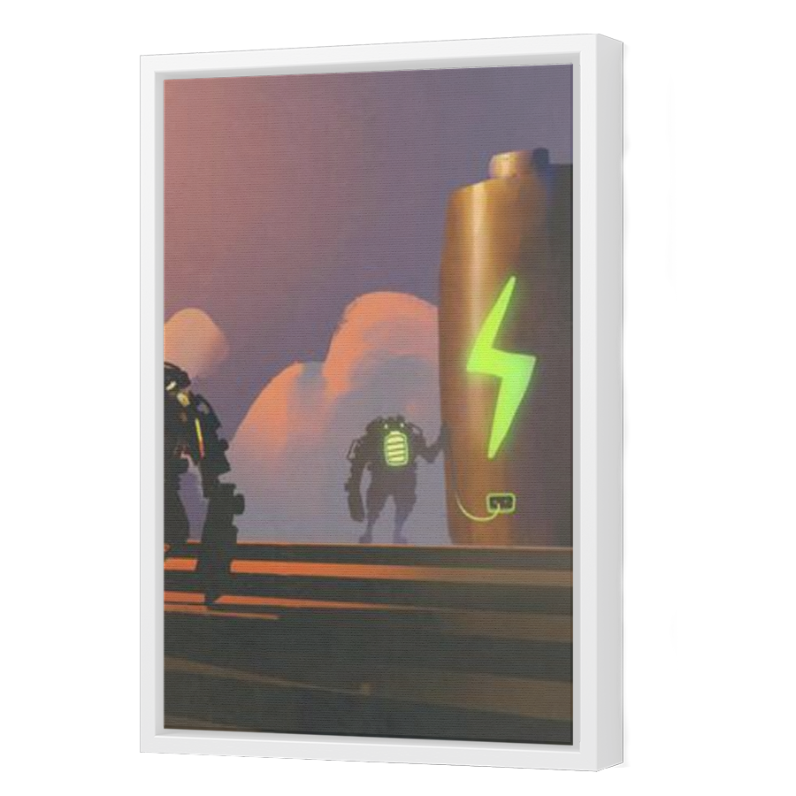 Thumbnail for Canvas - White Floating Frame