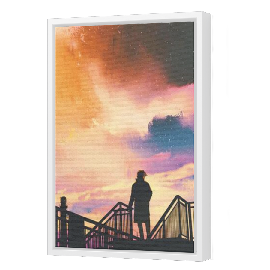 Thumbnail for Canvas - White Floating Frame