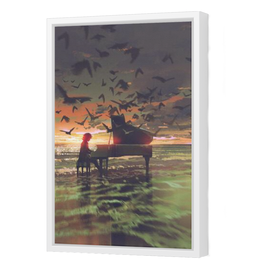 Thumbnail for Canvas - White Floating Frame
