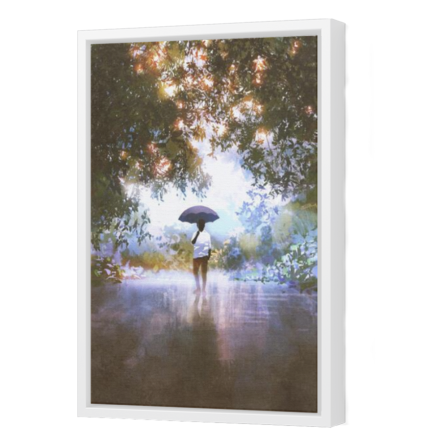 Thumbnail for Canvas - White Floating Frame