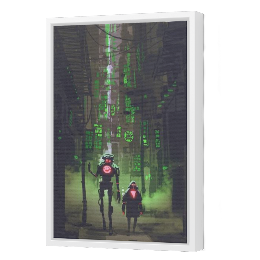 Thumbnail for Canvas - White Floating Frame