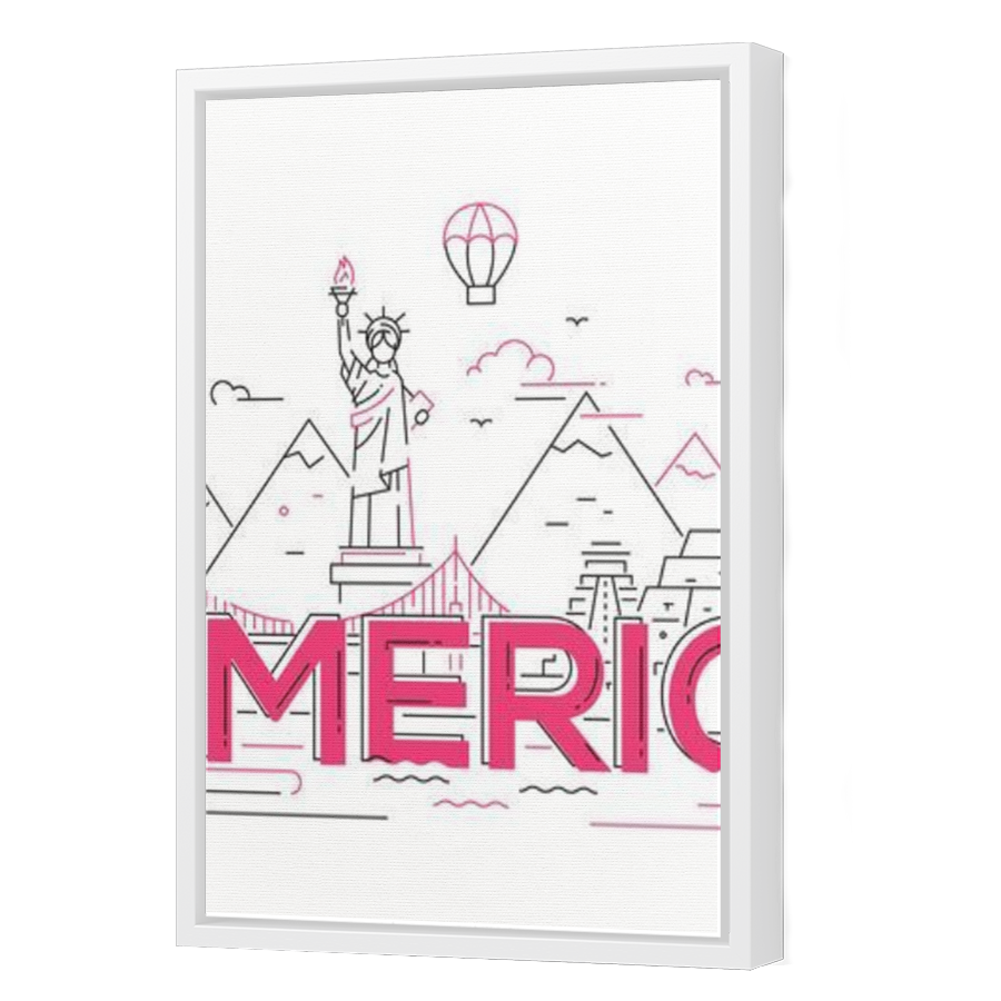 Thumbnail for Canvas - White Floating Frame